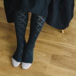 UROKO-lace  tights  gray　　　　　　　　　　　