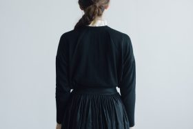 グランマニットブラウス  black 3