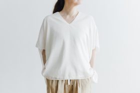 COTTON SILK LAYERED PULLOVER white 2