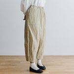 cotton nylon short charlie pants chino beige