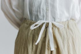 cotton nylon short charlie pants chino beige 4