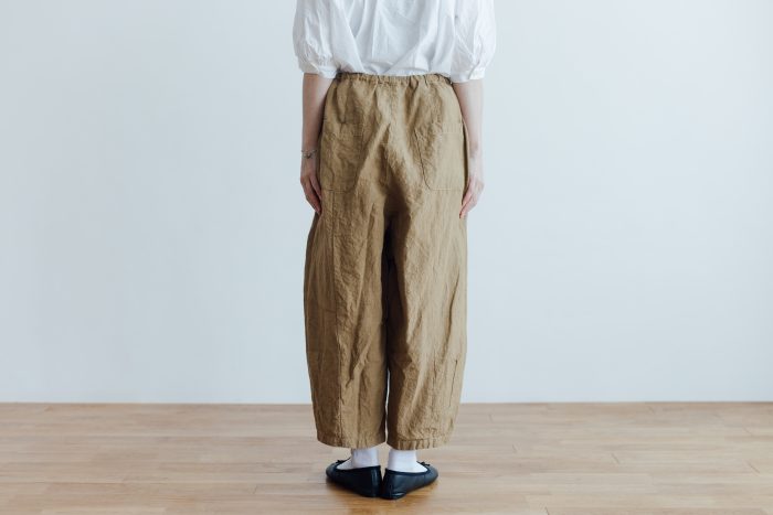 LINEN SHORT CHALIE PANTS beige 3