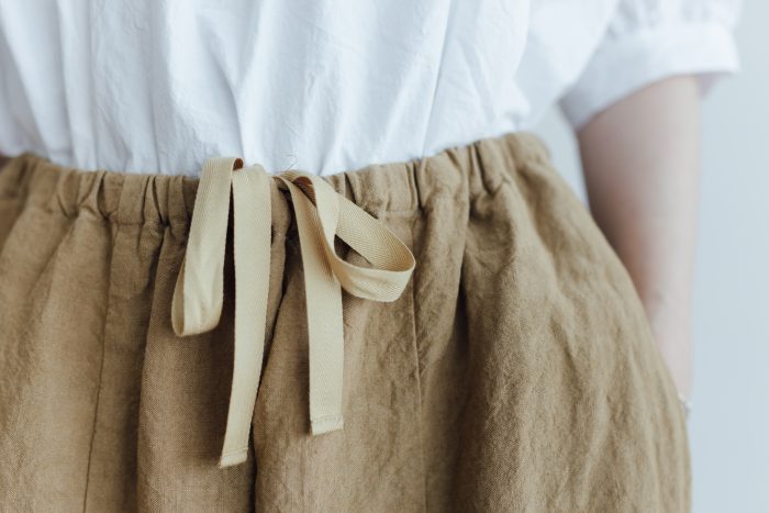 LINEN SHORT CHALIE PANTS beige 4