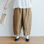 LINEN SHORT CHALIE PANTS beige