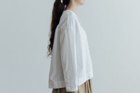 FAKE BUTTON SHIRT BLOUSE milk 2