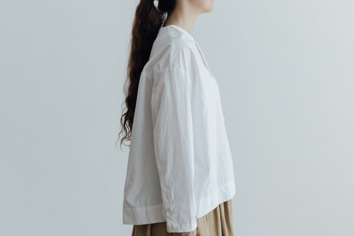 FAKE BUTTON SHIRT BLOUSE milk 2