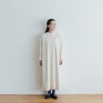 TASMANIA LAMB WOOL LONG KNIT VEST milk