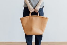 COW LEATHER MARCHE BAG 1