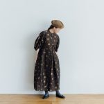 MIMOZA PUFF SLEEVE DRESS brown