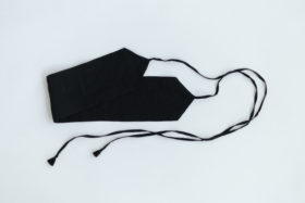 SASH BELT ONE-PIECE black×black 5