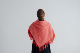 HERRINBONE  BLANKET red 5