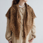 LEOPARD GAUZE SHAWL