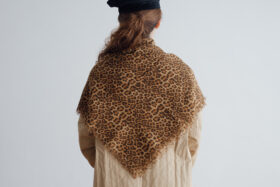 LEOPARD GAUZE SHAWL 3