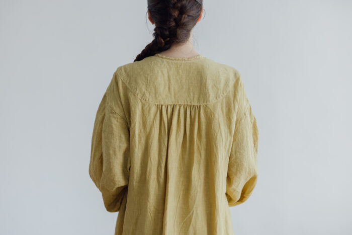 Embroidery DRESS  mustard yellow 6