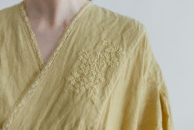 Embroidery DRESS  mustard yellow 5