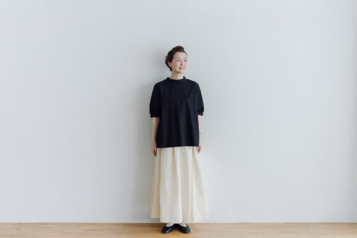 予約 PUFFED SLEEVE PULLOVER  black 1