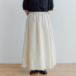 ORGANDY REVERSIBLE SKIRT beige