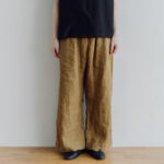 LINEN ATELIER PANTS  khaki beige