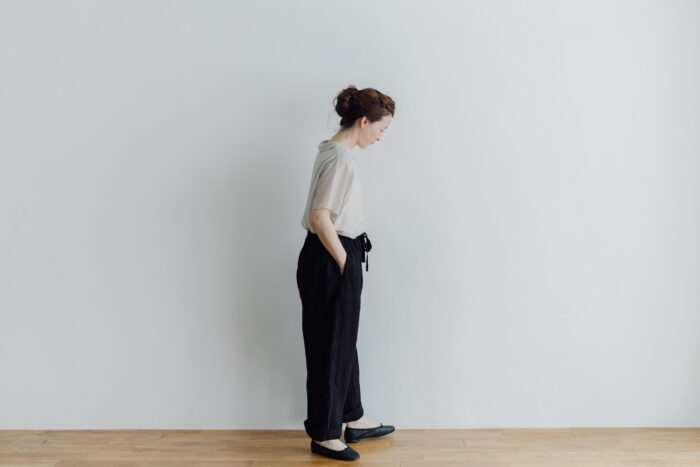 LINEN ATELIER PANTS  black 5