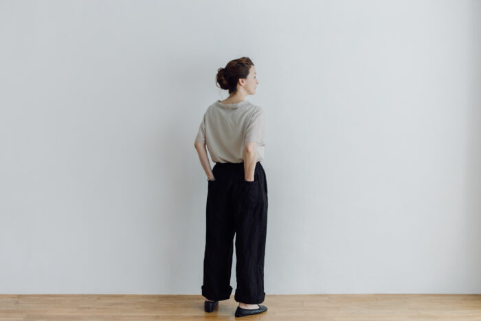 LINEN ATELIER PANTS  black 6