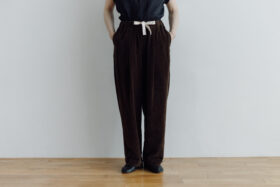 LA 132 VELVETEEN KUNG FU PANTS  brown 1