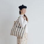 LETTERD BAG white×navy