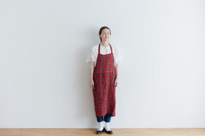 LINEN TARTAN CHECK APRON Royal Stewart 1