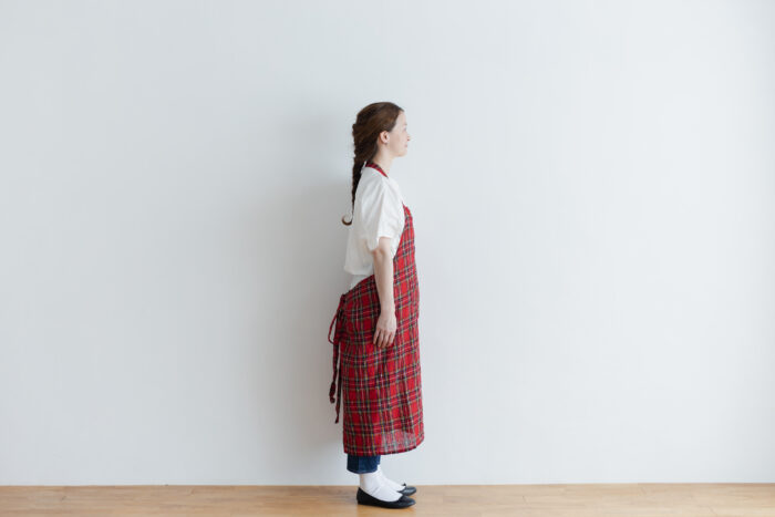 LINEN TARTAN CHECK APRON Royal Stewart 2