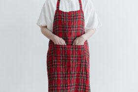 LINEN TARTAN CHECK APRON Royal Stewart 4