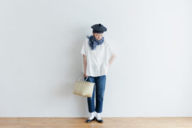 LINEN DENIM BERET Indigo 4