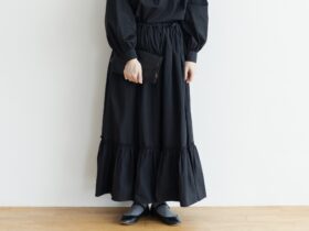 予約 R 042 RUFFLE SKIRT black 4