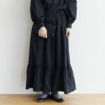 予約 R 042 RUFFLE SKIRT black