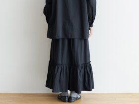 予約 R 042 RUFFLE SKIRT black 3