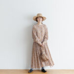 予約 R037 FLORAL DRESS white