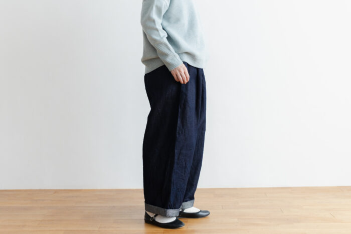 LA 058 ANONYMOUS KUNG FU PANTS Indigo denim 2