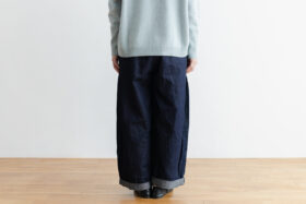 LA 058 ANONYMOUS KUNG FU PANTS Indigo denim 3