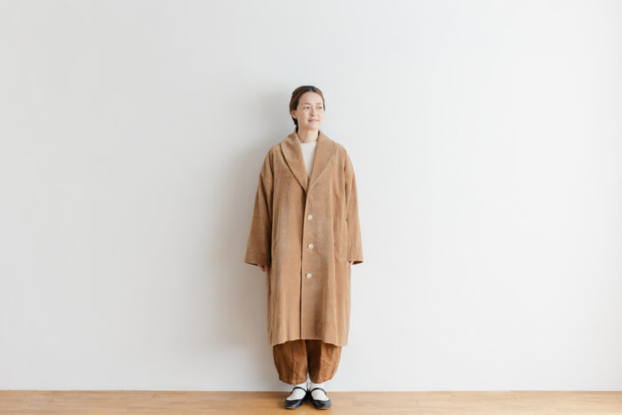 予約 R 043 SHAWL COLOR COAT beige 1