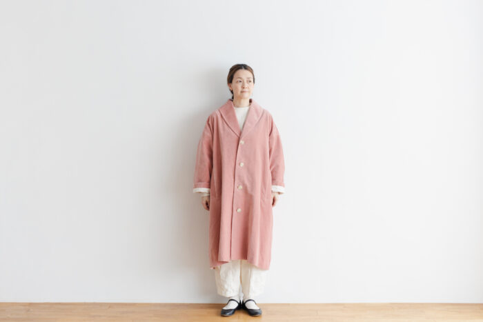 予約 R 043 SHAWL COLOR COAT pink 1