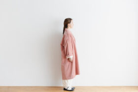 予約 R 043 SHAWL COLOR COAT pink 2