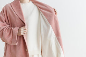 予約 R 043 SHAWL COLOR COAT pink 5