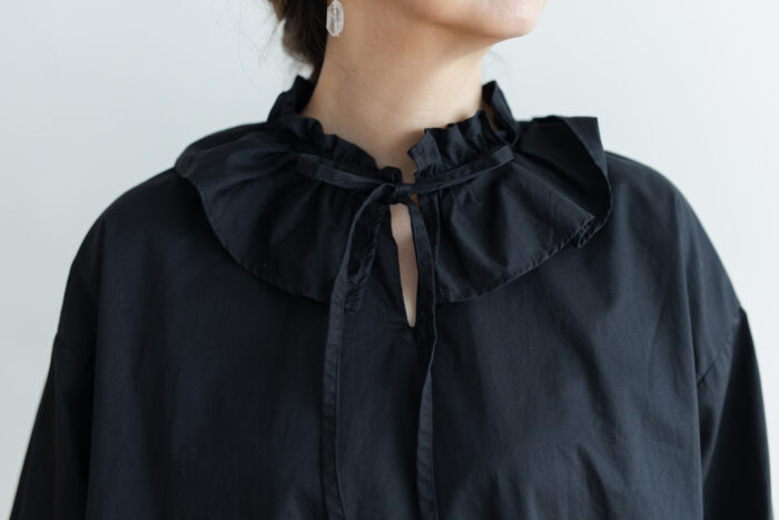 予約 R 033 RUFFLE COLLAR PULLOVER black 4