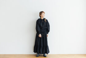 予約 R 042 RUFFLE SKIRT black 6