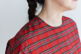 C/S PULLOVER SHIRT red tartan 2