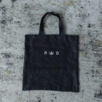 LINEN  DENIM TOTE BAG black