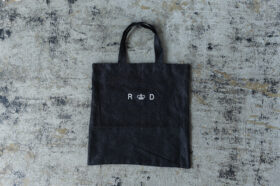 LINEN  DENIM TOTE BAG black 1