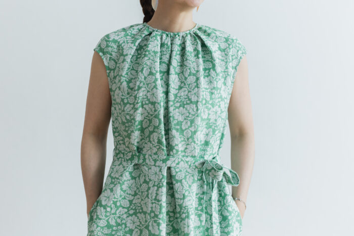 J/W/B NO SLEEVE DRESS green 4