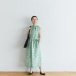 J/W/B NO SLEEVE DRESS green