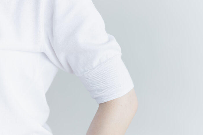 ASIC BACK BUTTON HALF SLEEVE white 4