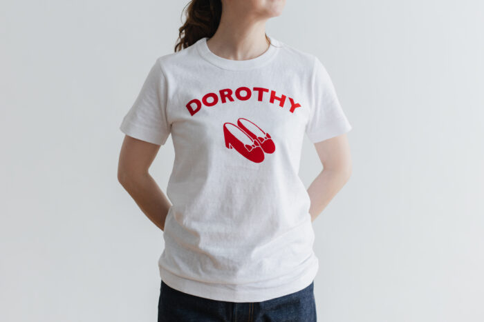 DOROTHY T-SHIRT white×red 1