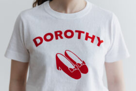DOROTHY T-SHIRT white×red 4